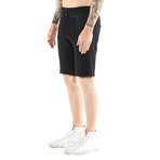 Jasper Drop Sweat Shorts // Black (S)