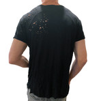 Tigran Destroyed Bamboo Tee //  Black (S)