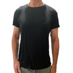 Tigran Destroyed Bamboo Tee //  Black (S)