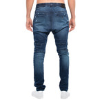 Damian Moto Sweat Jeans // Blue Velvet (S)