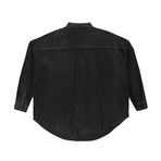 Waxed Parson Box Shirt // Onyx (S)