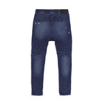 Damian Moto Sweat Jeans // Blue Velvet (S)