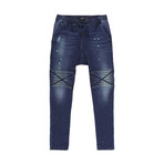 Damian Moto Sweat Jeans // Blue Velvet (S)