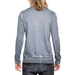 Sid Destroyed Sweater // Argent (M)