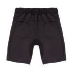 Jasper Drop Sweat Shorts // Black (S)