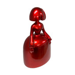 Menina Inspired, Resin Sculpture // Metallic Red