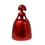 Menina Inspired, Resin Sculpture // Metallic Red