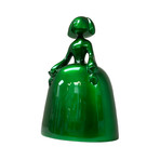 Menina Inspired, Resin Sculpture // Metallic Green