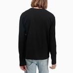 Long Sleeve Pocket Tee // Black (M)