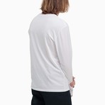 Long Sleeve Crew Pocket Tee // White (S)