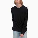 Long Sleeve Pocket Tee // Black (M)