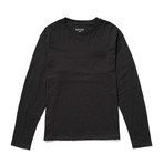 Long Sleeve Pocket Tee // Black (M)