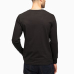 Long Sleeve Henley // Black (2XL)