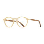 Hayden Blue Light Blocking Readers // Matte Light Beige + Walnut Wood (+0.00)