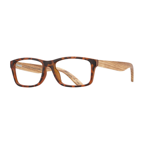 Avalon Blue Light Blocking Readers // Matte Walnut Tortoise + Walnut Wood (+0.00)