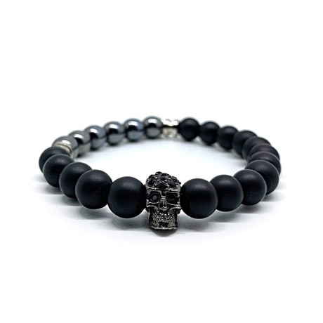 The Immortal Bracelet // Flat Black + Gun Metal + Silver (Small/Medium)