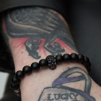 The Immortal Bracelet // Flat Black + Gun Metal + Silver (Small/Medium)