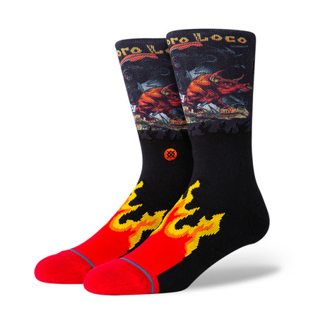 El Toro Loco Socks // Black (S)