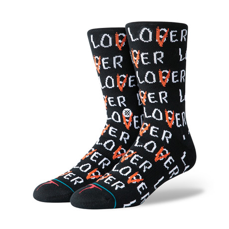 Lover Loser Socks // Black (S)