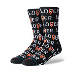 Lover Loser Socks // Black (L)