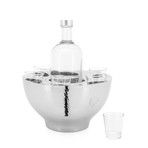 Kiro Hammered Vodka Chiller Set + Glasses