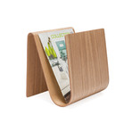 Kento Curve Wooden Magazine Rack