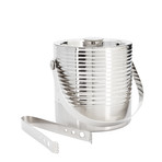 Axis Bold Rib Double Wall Ice Bucket + Tongs