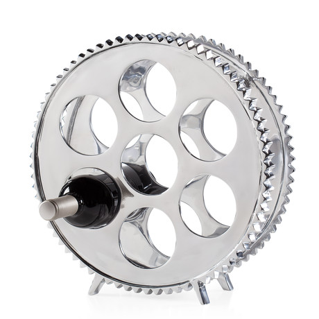 Aluminum Gear // Wine Rack // 7 Bottle