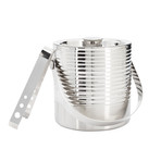 Axis Bold Rib Double Wall Ice Bucket + Tongs