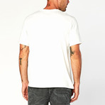 Lamar Bold Stripe Pocket Tee // White (2XL)