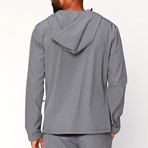 Boyd Eco Tech Stretch Half-Zip Windbreaker // Gray (L)