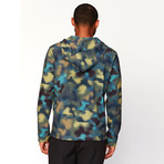 Boyd Eco Tech Stretch Printed Half-Zip Windbreaker // Multicolor (XS)