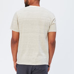 Troy Stripe Short Sleeve Henley // Cream (2XL)