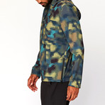 Boyd Eco Tech Stretch Printed Half-Zip Windbreaker // Multicolor (XS)