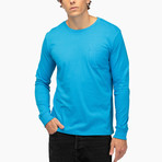 Long Sleeve Pocket Tee // Cobalt (S)