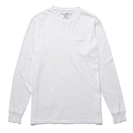 Long Sleeve Henley // White (S)