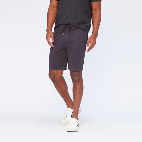 Micah Drawstring Terry Short // Carbon (XS)