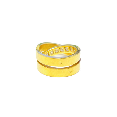 Cartier 18k Yellow Gold Paris Nouvelle Vague Diamond Ring // Ring Size: 4.75 // Pre-Owned