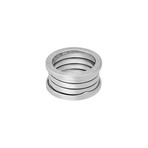 Bulgari 18k White Gold B.Zero1 4 Band Ring // Ring Size: 5.25 // Pre-Owned