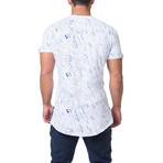 Short-Sleeve + Long-Cut Shirt // Splash White (L)