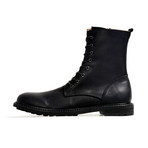 Rebellious Calf Length Biker Boots // Black (Euro: 41)