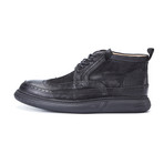 Cushion Ankle Hi-Top Brogues // Black (Euro: 41)