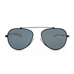 ThinOptics // Unisex Aviator Polarized Sunglasses // Black + Gray Mirror