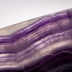 Mexican Banded Purple Fluorite + Aluminum Base V2