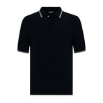 Zenone Short Sleeve Polo // Black (Medium)