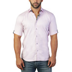 Castle Short-Sleeve Dress Shirt // Purple (S)