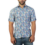 Jungle Short-Sleeve Dress Shirt // Blue (L)