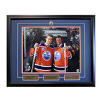 Edmonton Oilers // Framed Photo Display // Wayne Gretzky + Connor McDavid
