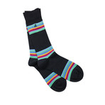 Luxury Super Soft Bamboo Socks // Pack of 3 // Rainbow Stripes