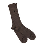 Luxury Super Soft Bamboo Socks // Pack of 3 // Black + Dark Brown